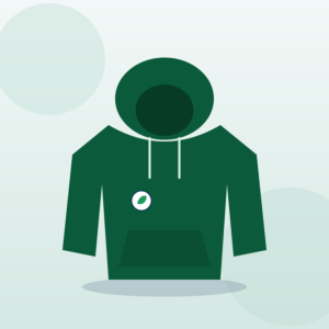 Green hoodie