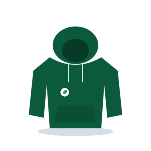 Green hoodie